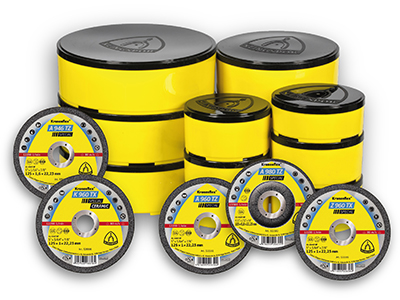 Foto Kronenflex® Box de Klingspor. El embalaje seguro, inteligente y potente de los discos de corte de altas prestaciones.